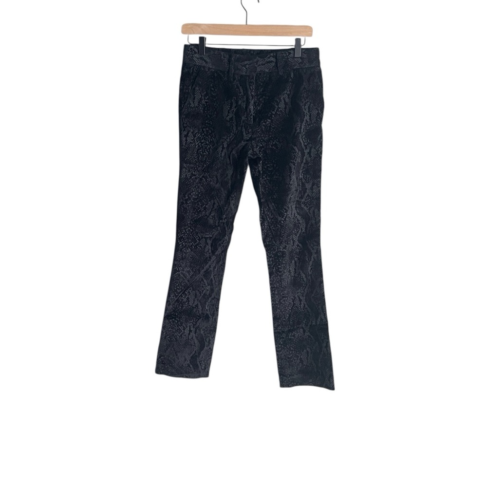 Frame Perfect Velvet Python Burnout Trousers Black - image 3